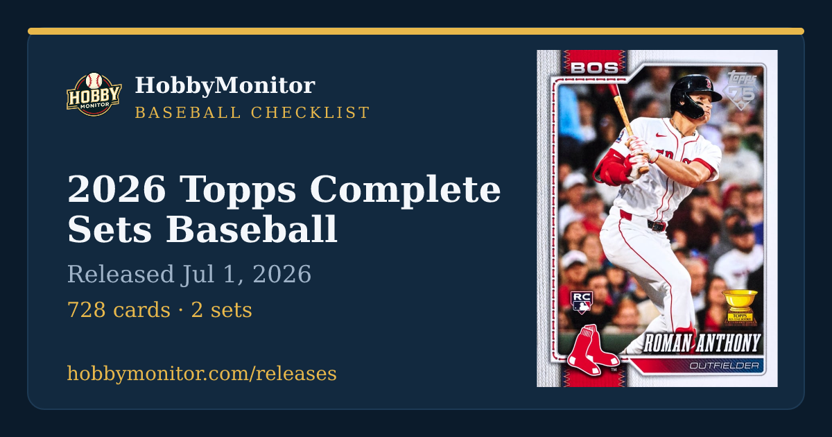 2026 Topps Complete Sets Baseball - Complete 2026 Baseball Cards ...