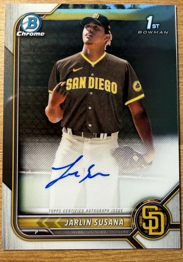 2022 Bowman Chrome Prospect Auto Jarlin Susana, 1st Bowman