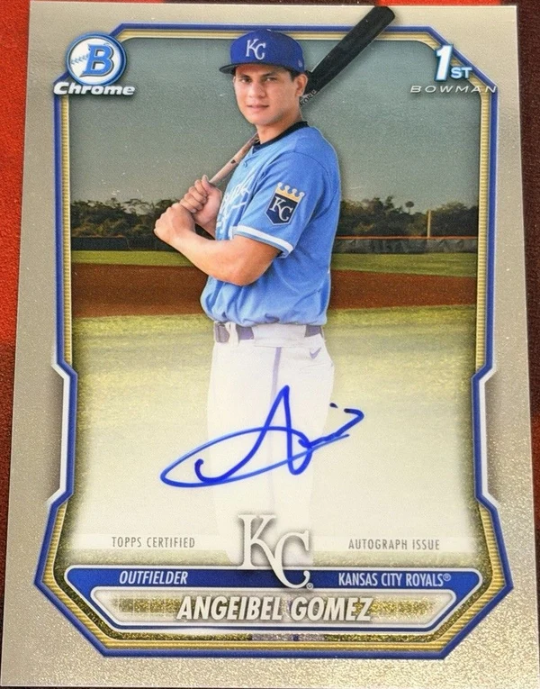 2026 Bowman Chrome Prospect Auto Angeibel Gomez, 1st Bowman