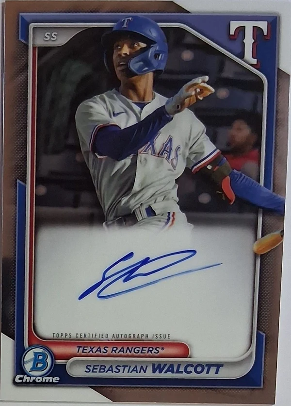 2024 Bowman Chrome Prospect Auto Sebastian Walcott