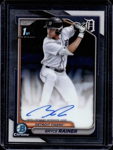 2024 Bowman Draft Chrome Prospect Auto Bryce Rainer, 1st Bowman
