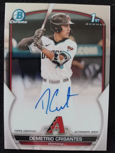 2023 Bowman Chrome Prospect Auto Demetrio Crisantes, 1st Bowman