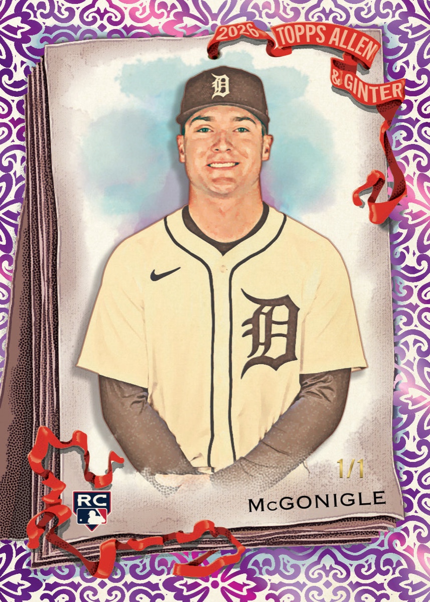 2026 Topps Allen & Ginter Kevin McGonigle Purple Foil Filagree 1/1