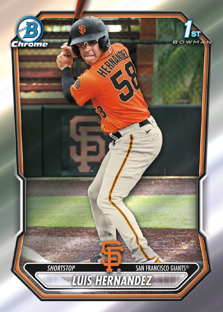 2026 Bowman Chrome Prospects Luis Hernandez 1st Bowman