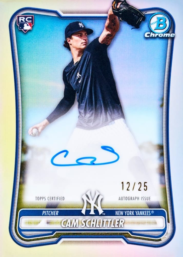 2026 Bowman Chrome Rookie Autographs Cam Schlittler