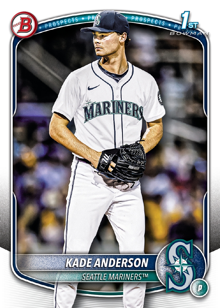 2025 Bowman Draft Baseball Kade Anderson base card BD-3, 1st Bowman