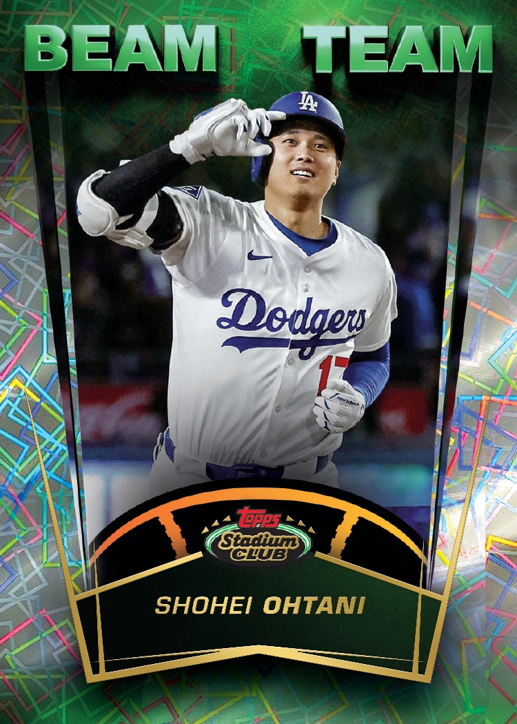 2025 Topps Stadium Club Baseball Shohei Ohtani Beam Team insert