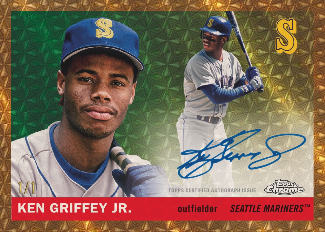 2025 Topps Chrome Platinum Baseball Ken Griffey Jr. Autographs SuperFractor numbered 1/1