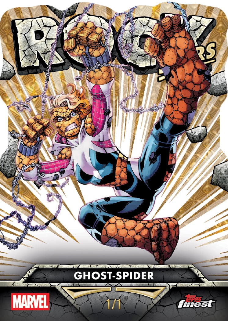 2026 Topps Finest Fantastic Four Ghost-Spider Rock Stars numbered 1/1