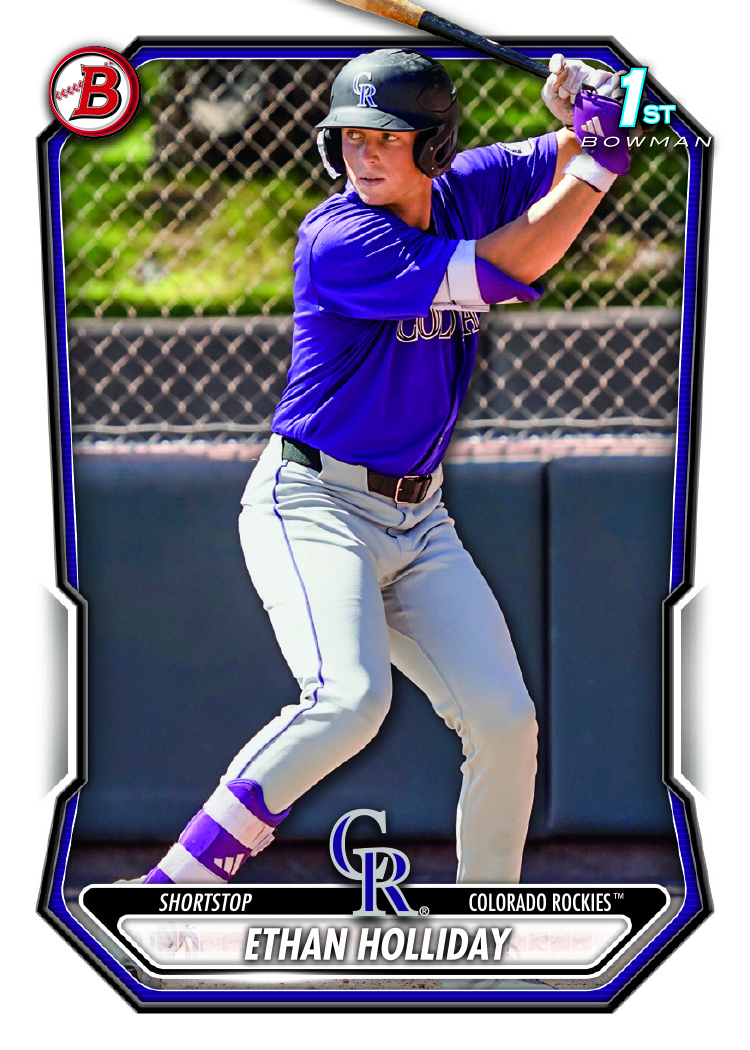 2026 Bowman Baseball Ethan Holliday Paper Prospects BP-1 with the 1st Bowman logo