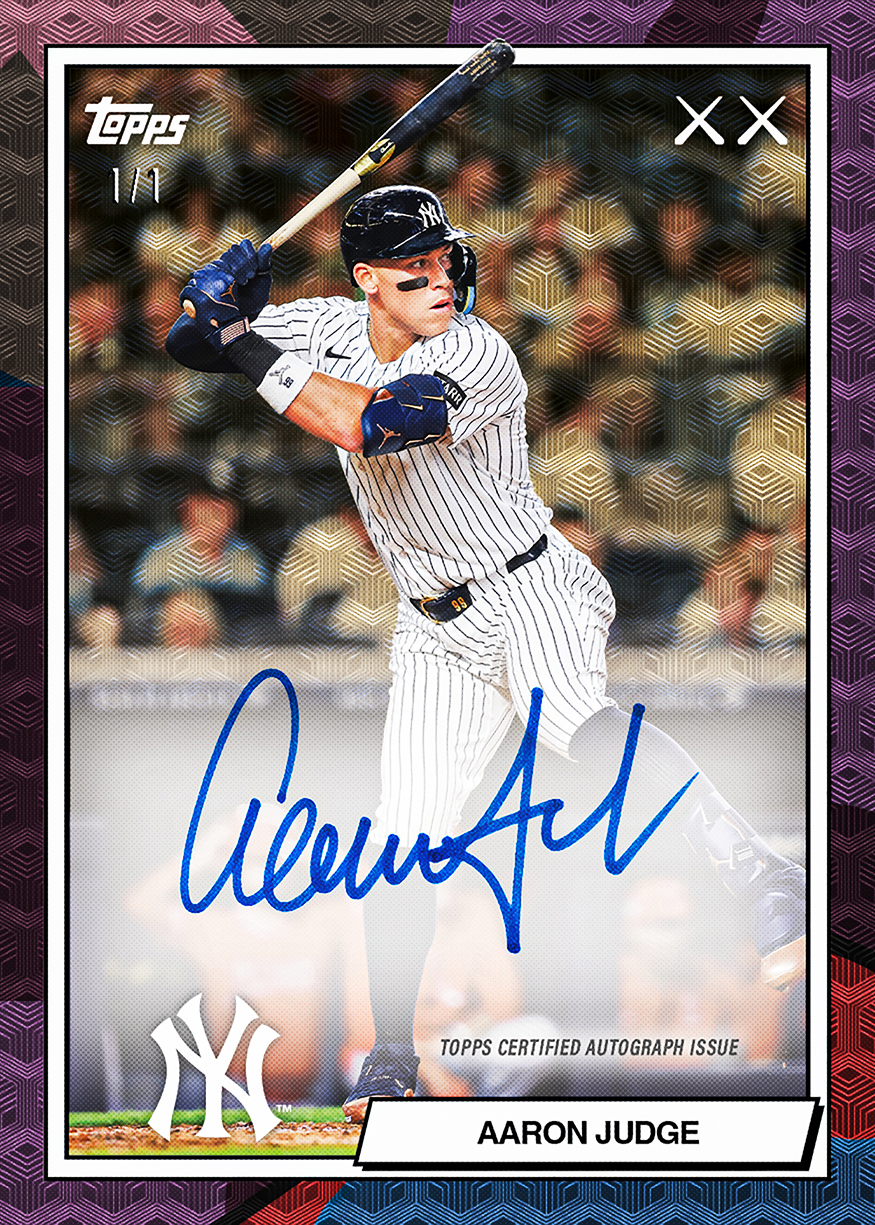 2026 Topps MLB x KAWS Aaron Judge autograph numbered 1/1