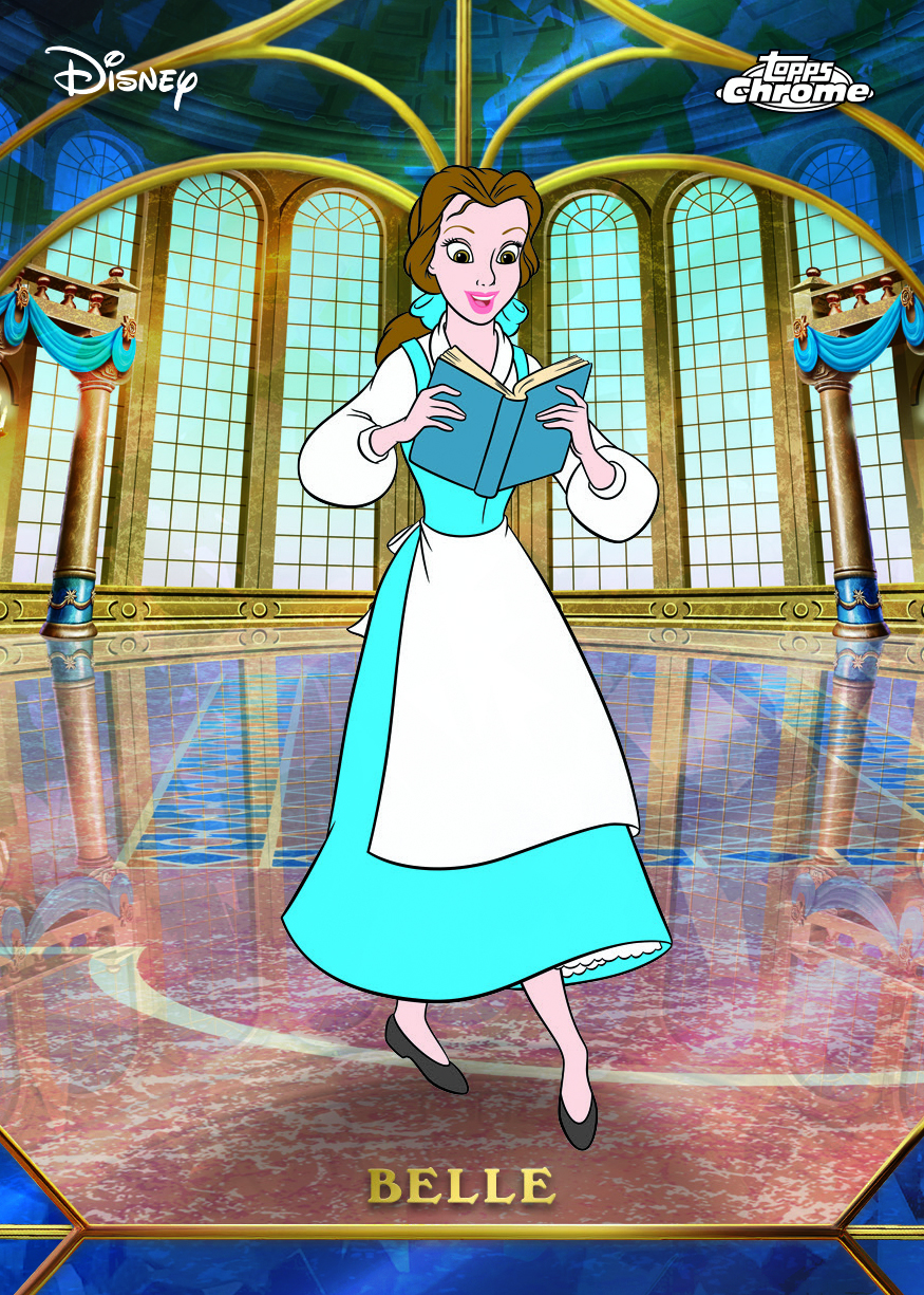 2026 Topps Chrome Sapphire Disney Belle Beauty and the Beast 35th Anniversary, base version