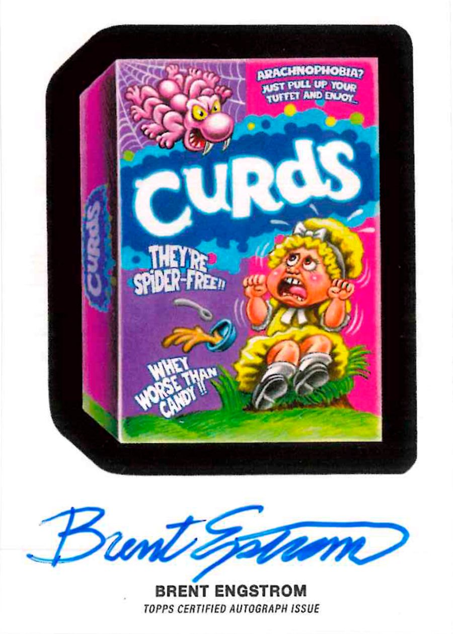 2026 Topps Wacky Packages All New Series Curds Artist Autograph signed by Brent Engstrom