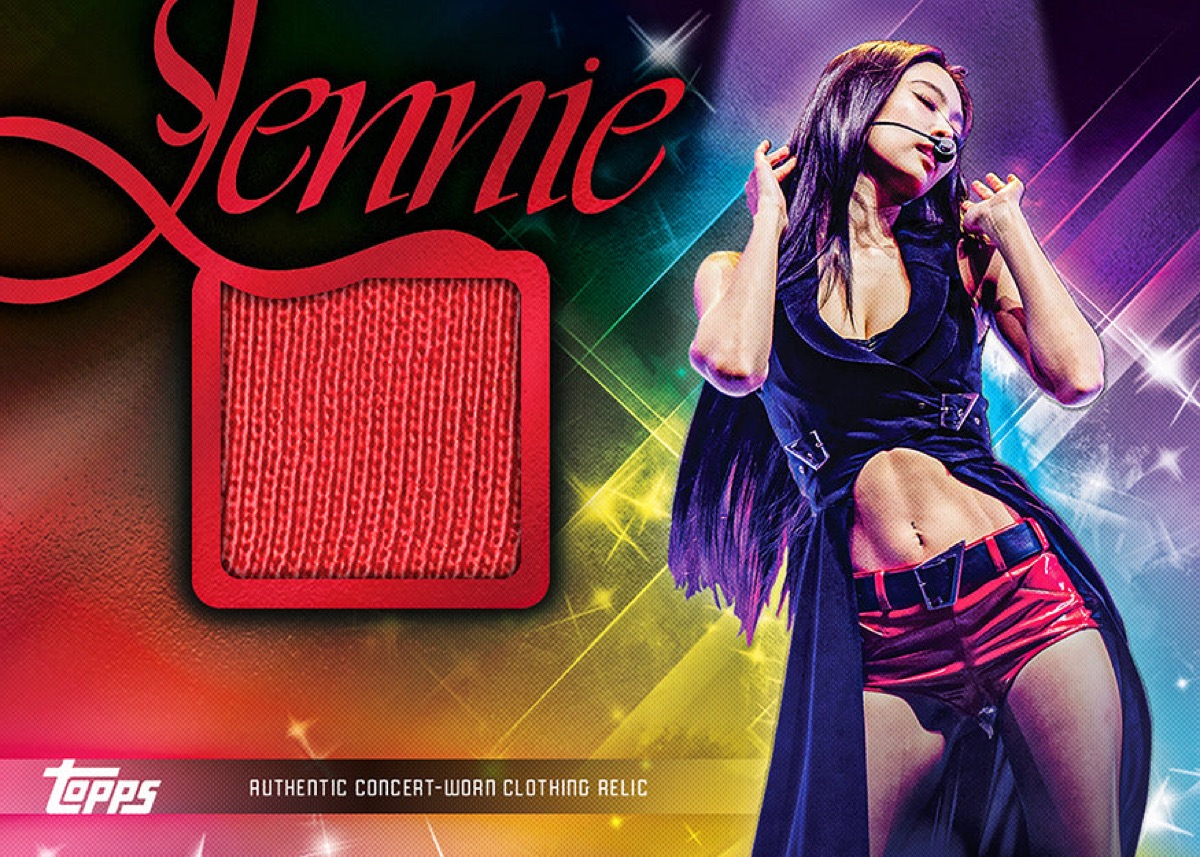 2026 Topps Chrome x Jennie Concert Relics concert-worn clothing relic