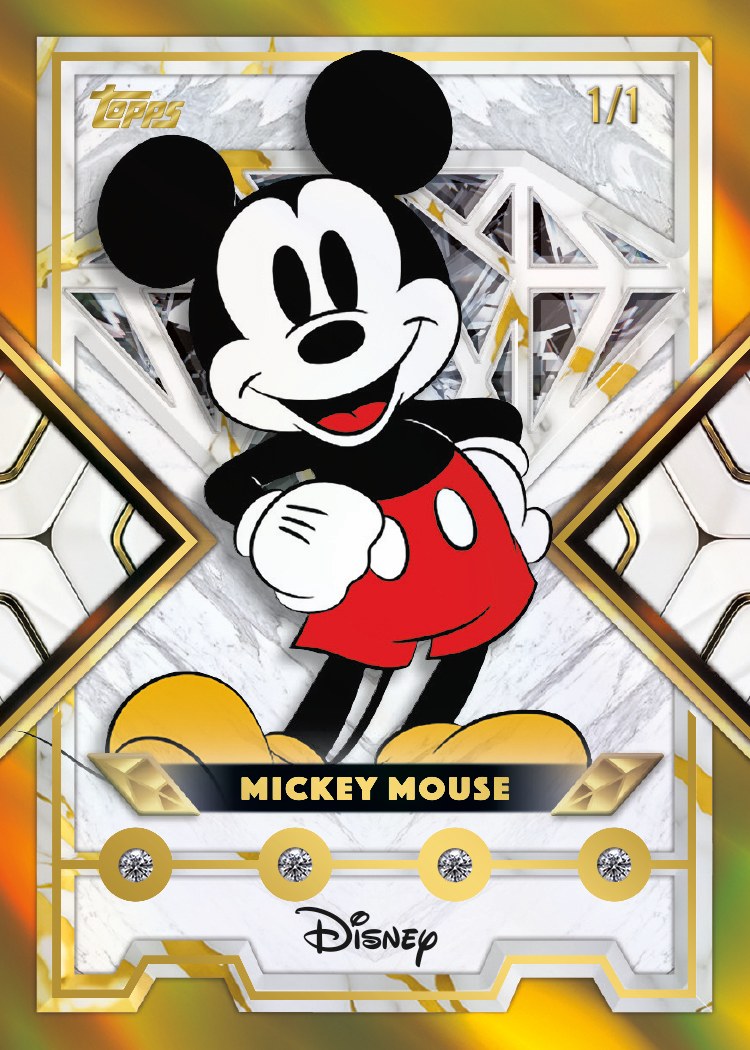 2026 Topps Vault Disney Disney Diamonds Mickey Mouse numbered 1/1