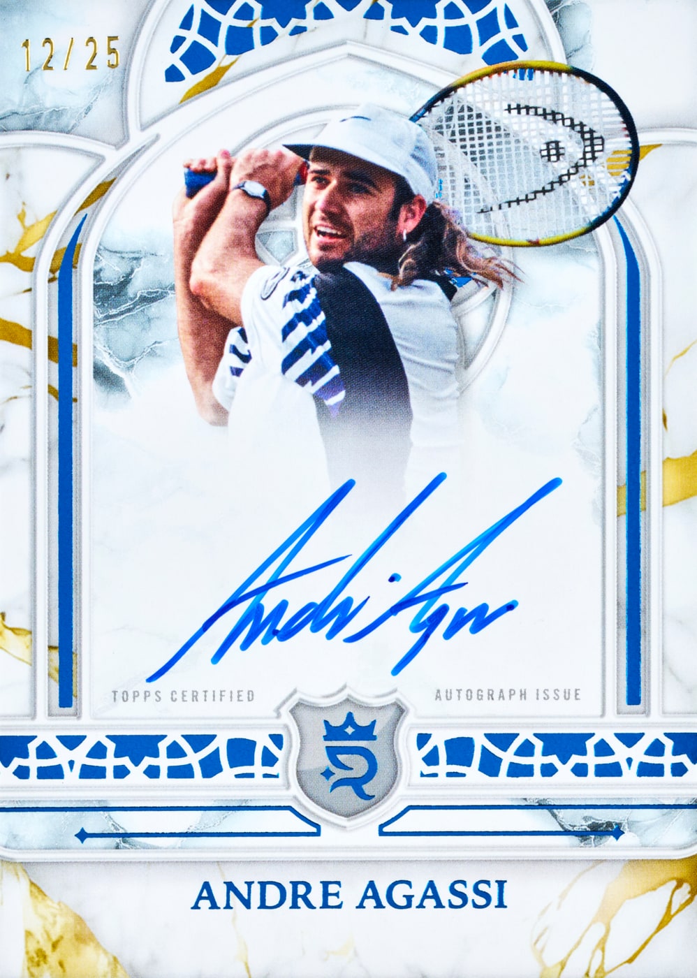 2026 Topps Royalty Tennis Andre Agassi Imperial Ink autograph numbered 12/25