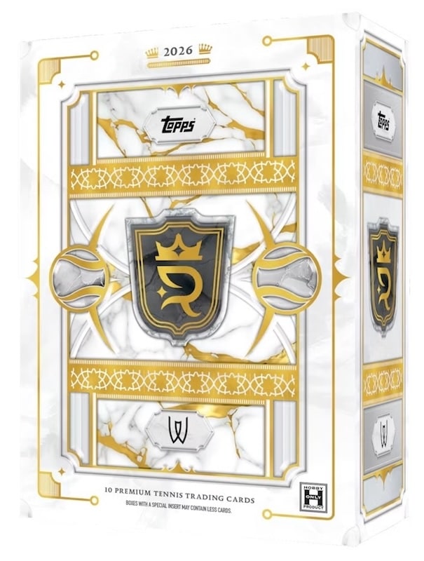 2026 Topps Royalty Tennis hobby box, 10 premium tennis trading cards, hobby only
