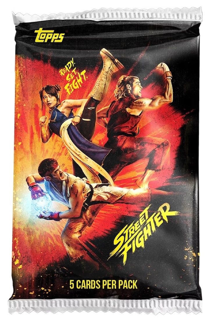 2026 Topps x Street Fighter pack, 5 cards per pack