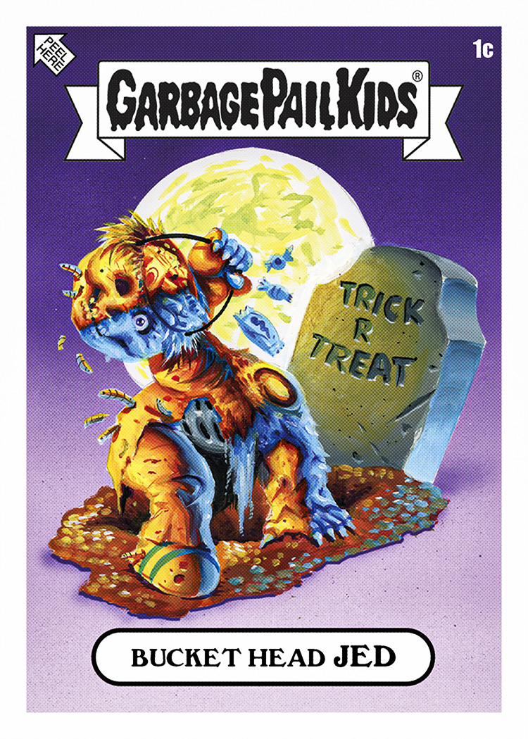 2026 Topps Garbage Pail Kids Halloween 1c Bucket Head JED C Name