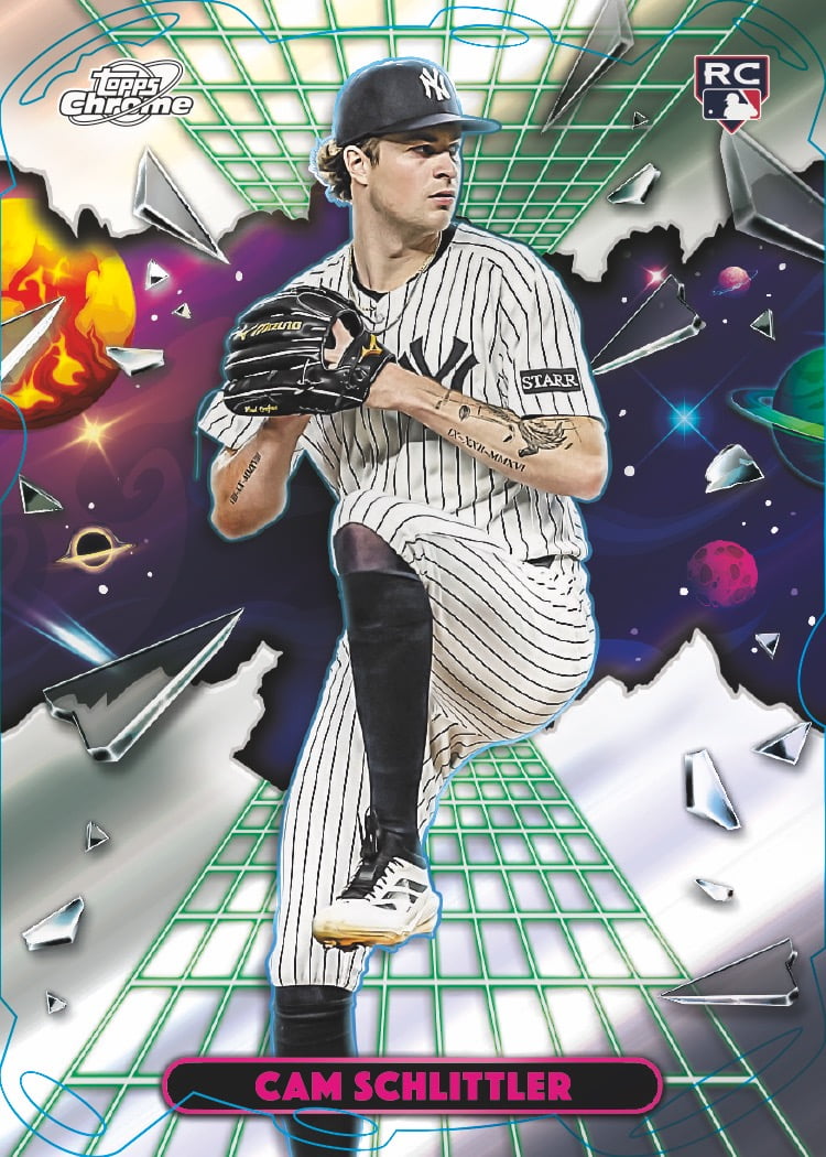 2026 Topps Cosmic Chrome Cam Schlittler base rookie card