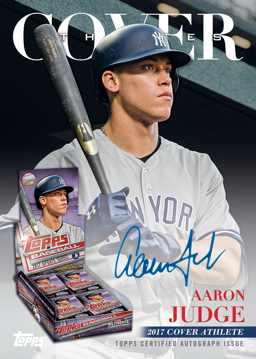 2026 Topps Update Series Aaron Judge Cover Athletes Autograph