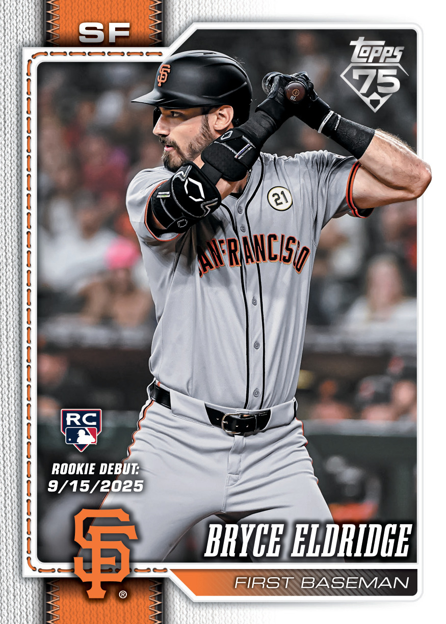 2026 Topps Update Series Bryce Eldridge base rookie card