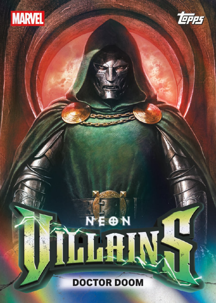 2026 Topps Neon Marvel Doctor Doom Neon Villains