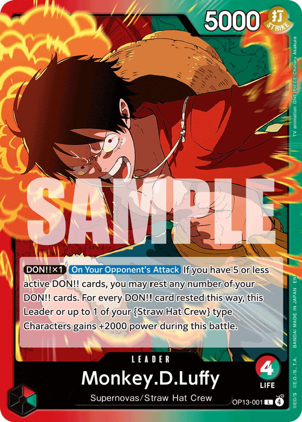2025 One Piece OP-13: Carrying on His Will