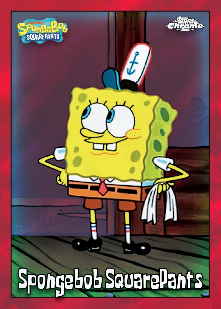 2025 Topps Chrome Spongebob Squarepants 25th Anniversary Sapphire