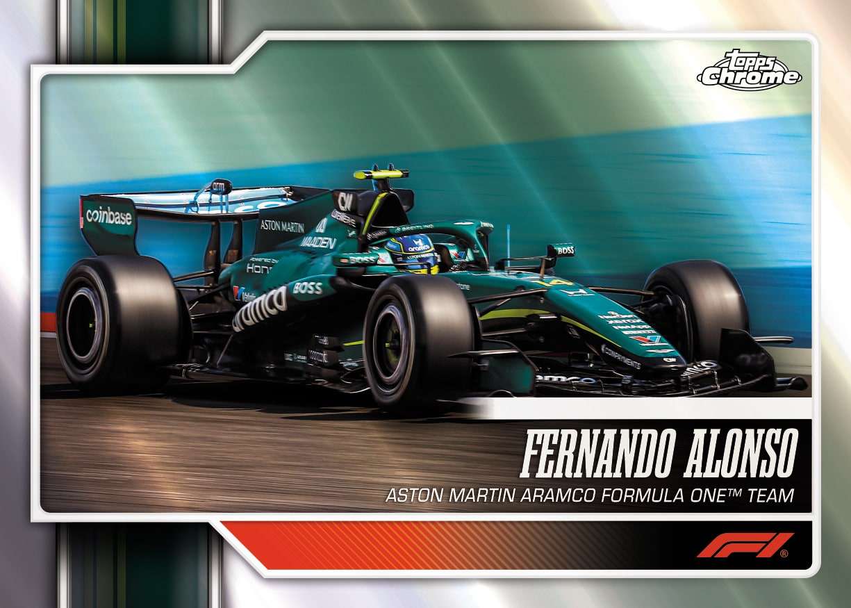2026 Topps Chrome Formula 1 Fernando Alonso F1 Cars base card