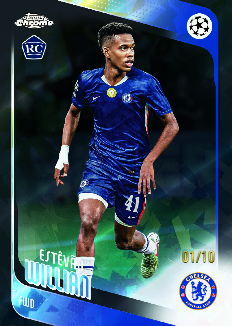 2025/26 Topps Chrome UEFA Club Competitions Sapphire Soccer