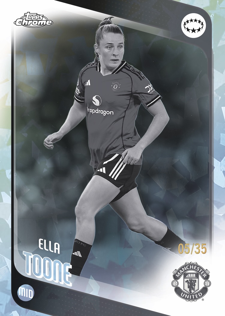 2025/26 Topps Chrome UEFA Women's Champions League Sapphire Soccer