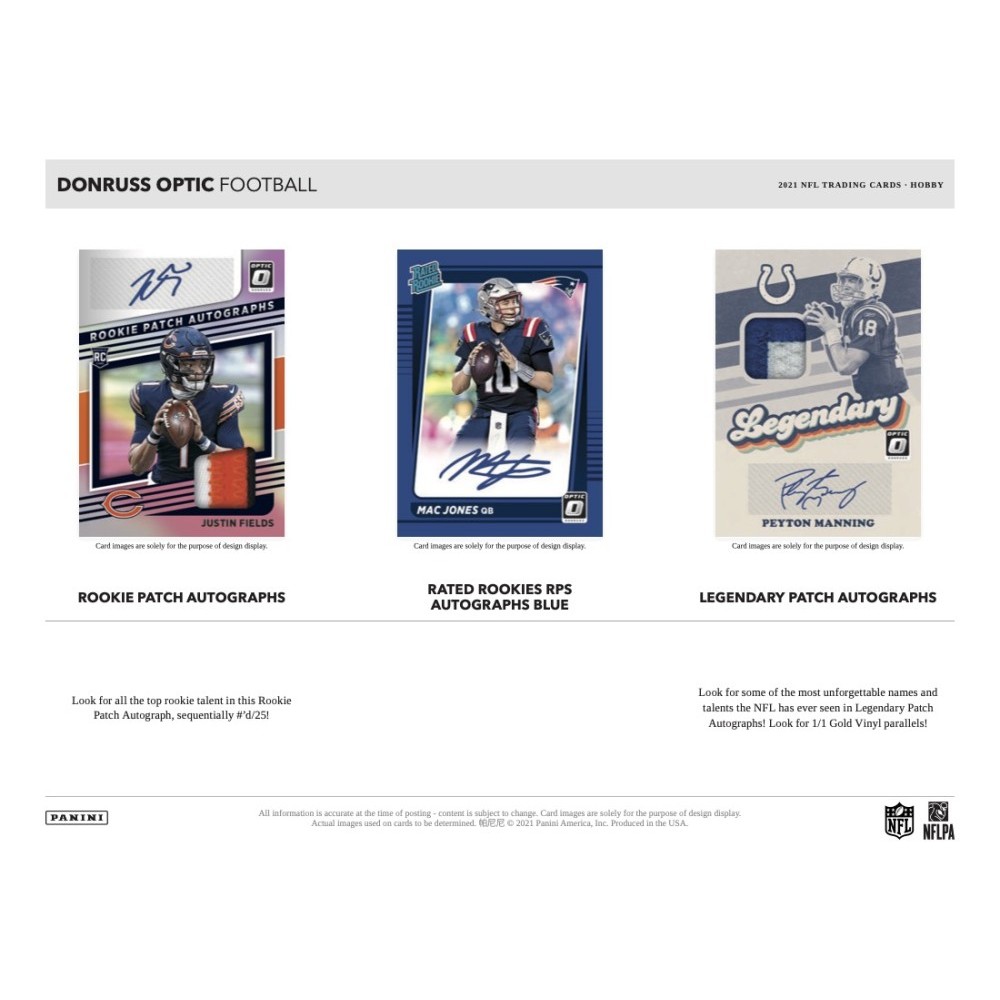 2021 Donruss Optic Football