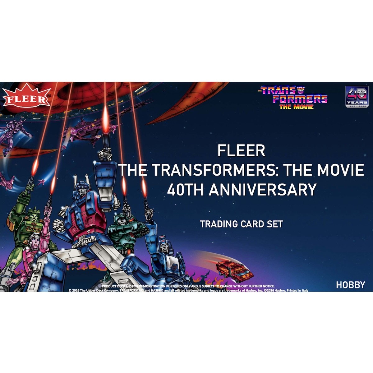 2026 Fleer Transformers: The Movie 40th Anniversary